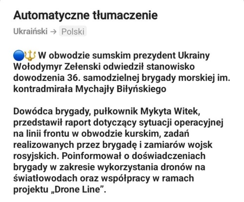 Od chłopaków z 36. Brygady Piechoty Morskiej Sił Zbrojnych Ukrainy #ukraina #wojna #rosja #36brygada - Mikuuuus - Hejto.pl
