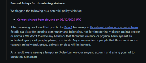 Dostałem bana na reddicie za "grożenie przemocą lub fizyczną krzywdą" ruskim - eloyard - Hejto.pl