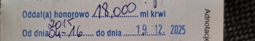 Trwało to ponad 10,5 roku, ale w końcu się udało, 18l krwi oddane :) Darmowa komunikacja miejska w wieku 30 lat - bojowonastawionaowca - Hejto.pl
