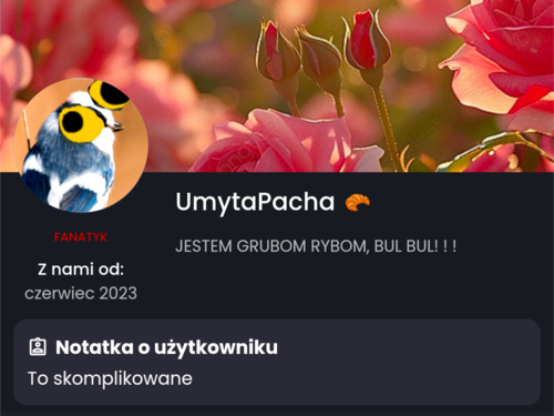 @Rozpierpapierduchacz zmienił swój status hejto na "To skomplikowane" A @UmytaPacha zmieniła belkę w tle. - Rozpierpapierduchacz - Hejto.pl