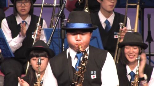 Blue Beginners Mito Technical School Ibarki Prefecture - Glenn Miller Festival, 2017 - eloyard - Hejto.pl