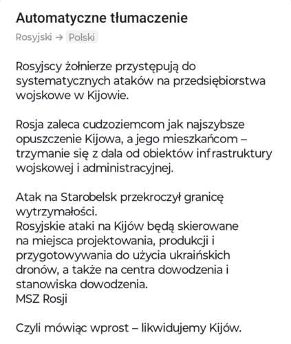 Żarty się skończyły teraz rosja będzie atakować na poważnie #ukraina #wojna #rosja - Mikuuuus - Hejto.pl