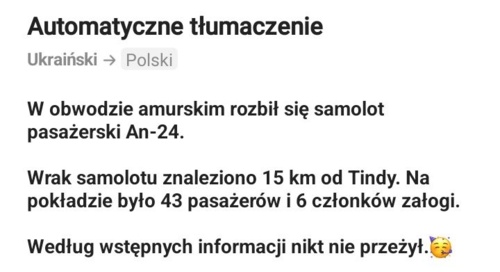 Minus An-24. Filmik od kacapów https://e.pcloud.link/publink/show?code=XZfrHEZY5FKI4uS1xjokw0Uvzsur0syre5V #ukraina - Mikuuuus - Hejto.pl