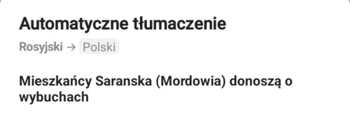 Sarańsk (Rosja) Taka sytuacja https://streamable.com/gvdcy0 #ukraina #wojna #rosja #wideozwojny #rozjebaneruskiegowno - Mikuuuus - Hejto.pl