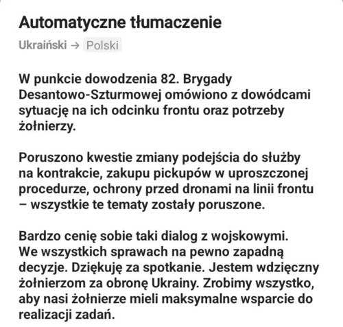 Zełeński odwiedził dziś także centrum dowodzenia #82brygada :+1: Filmik opublikowany przez Wołodymyra - Mikuuuus - Hejto.pl