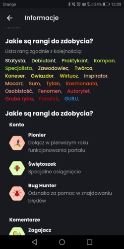 czemu dwa razy rangi? powinno być odznaki #bug #hejto - hapaczuri - Hejto.pl