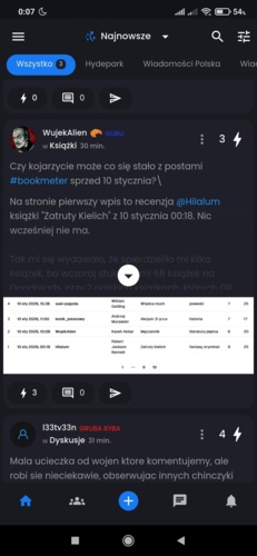 To jest jakiś żart prima aprilisowy, że w apce na stronie listy jest niebieskie guru, a jak przejdziesz do wpisu jest - fisti - Hejto.pl