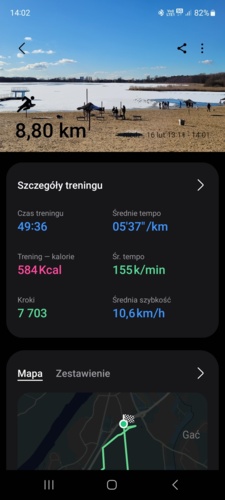 4 938,52 + 8,8 = 4 947,32 Dobiegając dziś na plażę trafiłem na morsowanie i może bym dołączył lecz: Biegam bez - splash545 - Hejto.pl