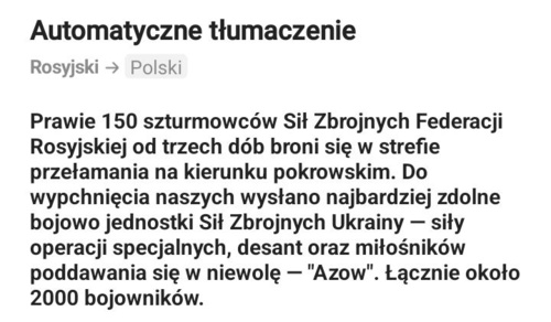 Dzis kacapy piszą że prawie 150 rosyjskich żołnierzy wciąż dzielnie walczy w strefie przełamania na kierunku - Mikuuuus - Hejto.pl