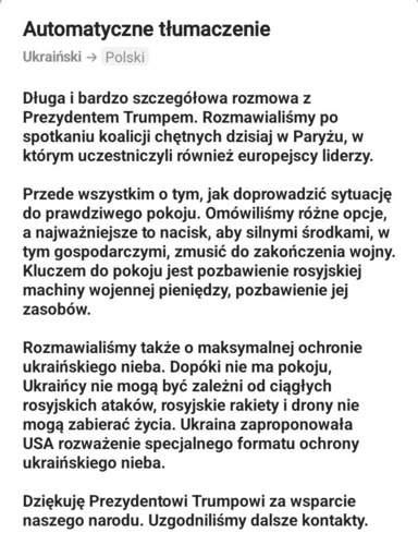 Od Wołodymyra Zełenskiego #ukraina #wojna #rosja #zelenski #usa #trump - Mikuuuus - Hejto.pl