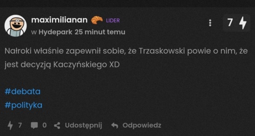 Mówiłem XD debata #polityka - maximilianan - Hejto.pl