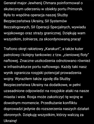 Od Wołodymyra Zełenskiego #ukraina #wojna #rosja #zelenski #obwodleningradzki - Mikuuuus - Hejto.pl
