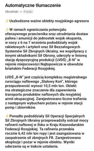 Od Sztabu Generalnego Sił Zbrojnych Ukrainy #ukraina #wojna #rosja #generalstaffzsu - Mikuuuus - Hejto.pl