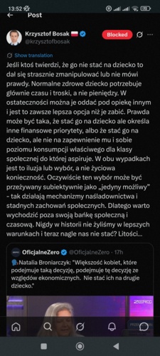 Bosak miał pierwsze dziecko w wieku 38 lat, kiedy rok wcześniej został posłem i już było go na nie stać. Znów - maximilianan - Hejto.pl
